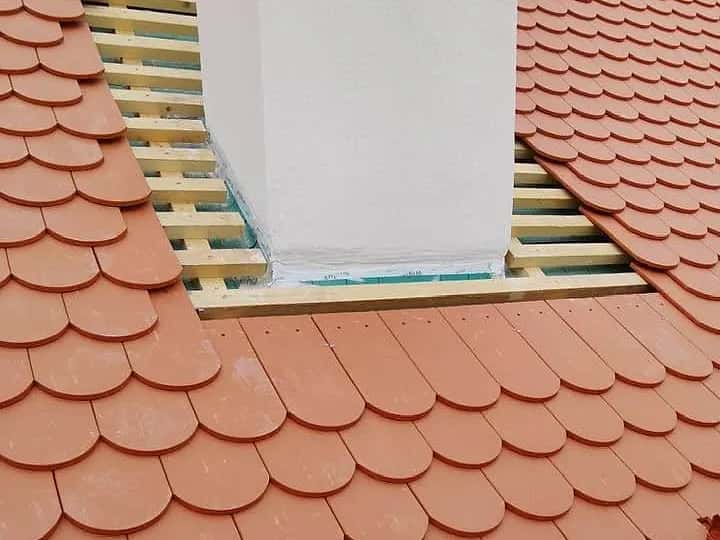 Lemování komína u bobrovky